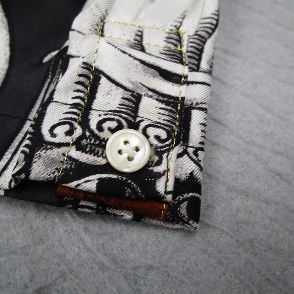 Gianni Versace Shirt Mens Large Opera Balleto Teatro Silk 90s Custom READ* - Picture 6 of 14